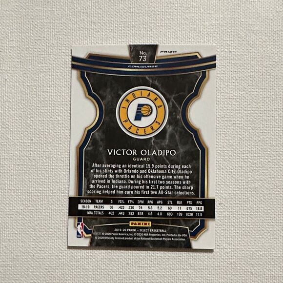 Victor Oladipo Trading Card -tricolor Prizm mint condition - Picture 3 of 3
